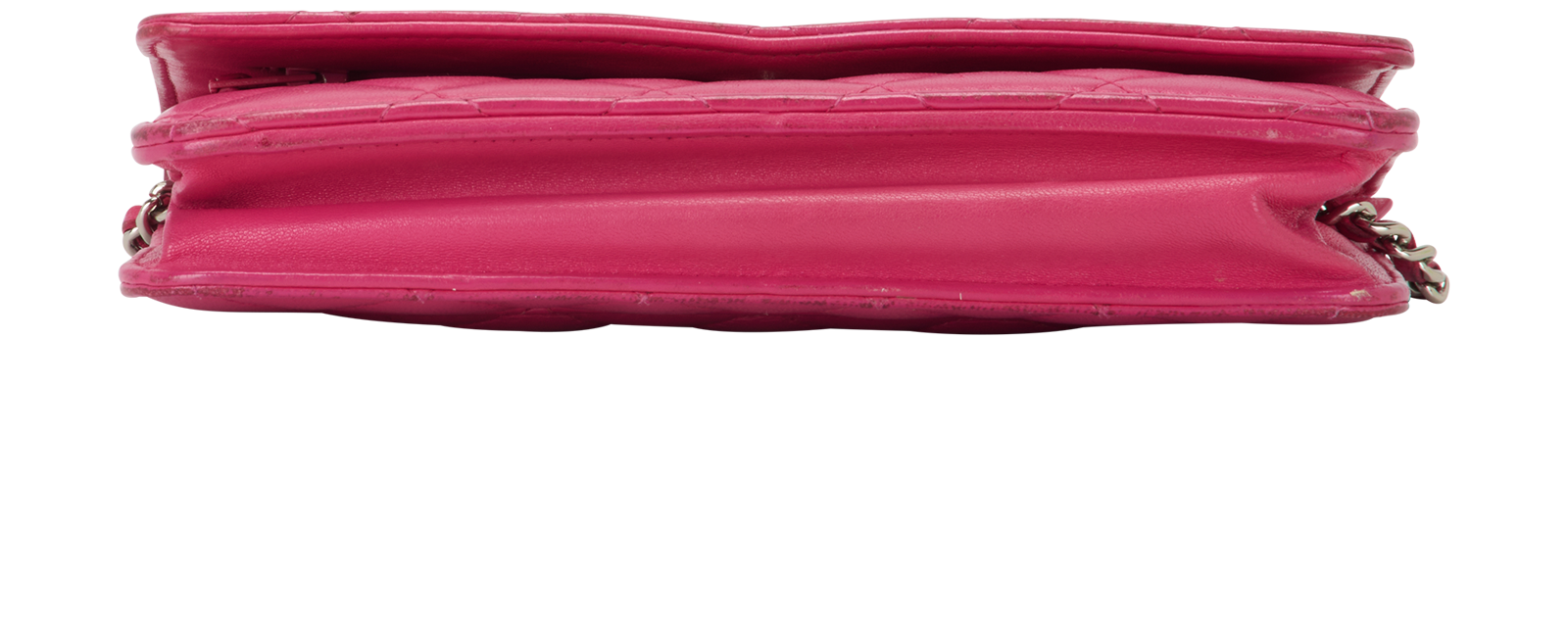 Classic Wallet on Chain, &pound;1,200, Handbags, Pink, Lambskin Leather, Top view